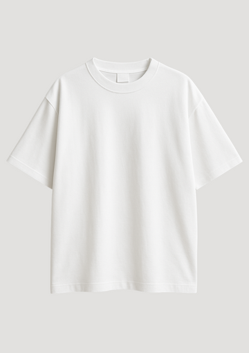 Cloud Core Terry Cotton Oversized T-Shirt (White)