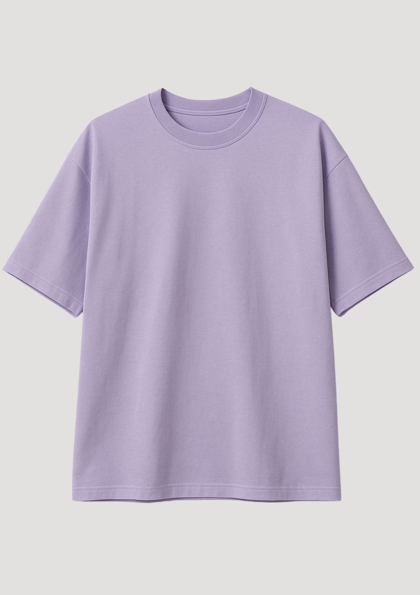 Lavender Drift Terry Cotton Oversized T-Shirt